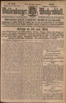 Waldenburger Wochenblatt, Jg. 63, 1917, nr 173