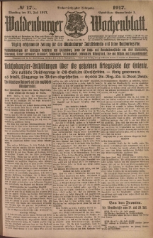 Waldenburger Wochenblatt, Jg. 63, 1917, nr 176