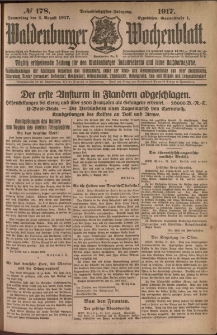 Waldenburger Wochenblatt, Jg. 63, 1917, nr 178