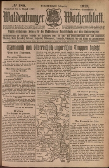 Waldenburger Wochenblatt, Jg. 63, 1917, nr 180