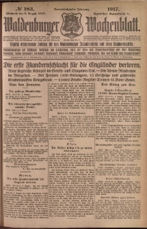 Waldenburger Wochenblatt, Jg. 63, 1917, nr 183