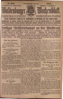 Waldenburger Wochenblatt, Jg. 63, 1917, nr 186