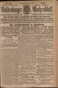 Waldenburger Wochenblatt, Jg. 63, 1917, nr 188