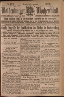 Waldenburger Wochenblatt, Jg. 63, 1917, nr 189