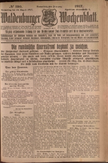 Waldenburger Wochenblatt, Jg. 63, 1917, nr 190