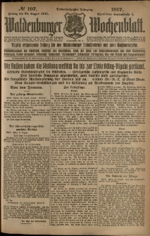 Waldenburger Wochenblatt, Jg. 63, 1917, nr 197