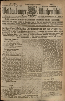 Waldenburger Wochenblatt, Jg. 63, 1917, nr 198