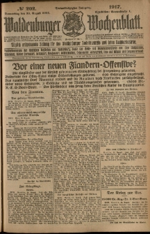 Waldenburger Wochenblatt, Jg. 63, 1917, nr 202