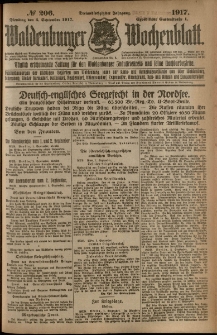 Waldenburger Wochenblatt, Jg. 63, 1917, nr 206