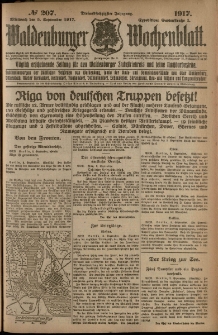 Waldenburger Wochenblatt, Jg. 63, 1917, nr 207