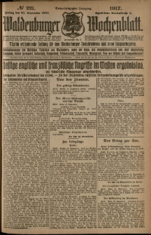 Waldenburger Wochenblatt, Jg. 63, 1917, nr 221