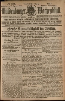 Waldenburger Wochenblatt, Jg. 63, 1917, nr 226