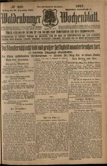 Waldenburger Wochenblatt, Jg. 63, 1917, nr 227