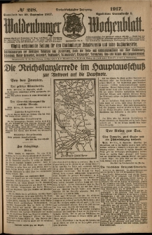 Waldenburger Wochenblatt, Jg. 63, 1917, nr 228