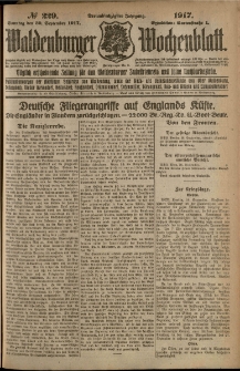 Waldenburger Wochenblatt, Jg. 63, 1917, nr 229