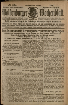 Waldenburger Wochenblatt, Jg. 63, 1917, nr 234