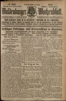Waldenburger Wochenblatt, Jg. 63, 1917, nr 235