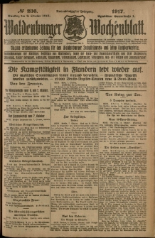 Waldenburger Wochenblatt, Jg. 63, 1917, nr 236
