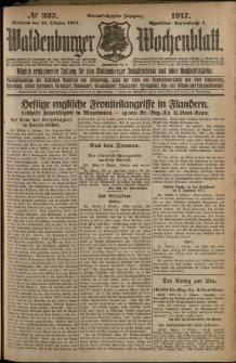 Waldenburger Wochenblatt, Jg. 63, 1917, nr 237