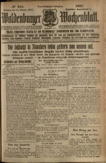 Waldenburger Wochenblatt, Jg. 63, 1917, nr 241