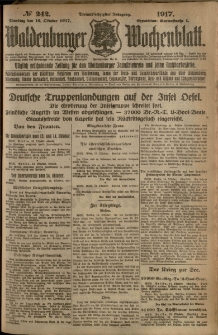 Waldenburger Wochenblatt, Jg. 63, 1917, nr 242