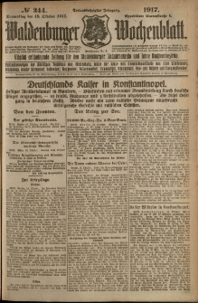 Waldenburger Wochenblatt, Jg. 63, 1917, nr 244