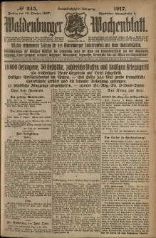 Waldenburger Wochenblatt, Jg. 63, 1917, nr 245