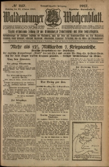 Waldenburger Wochenblatt, Jg. 63, 1917, nr 247