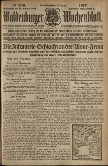 Waldenburger Wochenblatt, Jg. 63, 1917, nr 250