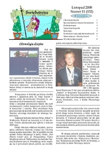 Świebodzice - Dzieje Miasta, 2008, nr 11 (132) [Dokument elektroniczny]