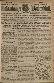 Waldenburger Wochenblatt, Jg. 63, 1917, nr 252