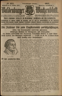 Waldenburger Wochenblatt, Jg. 63, 1917, nr 255