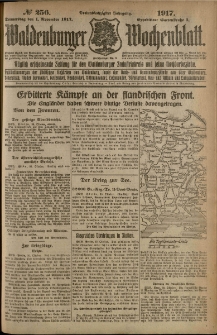 Waldenburger Wochenblatt, Jg. 63, 1917, nr 256