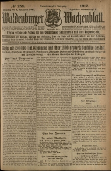 Waldenburger Wochenblatt, Jg. 63, 1917, nr 259