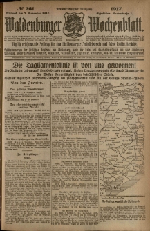 Waldenburger Wochenblatt, Jg. 63, 1917, nr 261