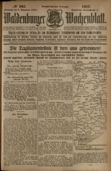Waldenburger Wochenblatt, Jg. 63, 1917, nr 261