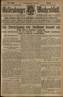 Waldenburger Wochenblatt, Jg. 63, 1917, nr 262