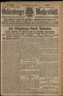 Waldenburger Wochenblatt, Jg. 63, 1917, nr 263