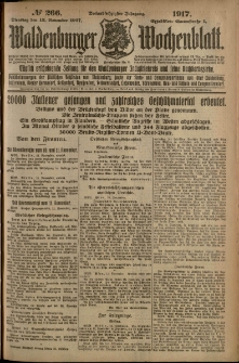 Waldenburger Wochenblatt, Jg. 63, 1917, nr 266