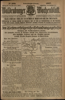 Waldenburger Wochenblatt, Jg. 63, 1917, nr 269