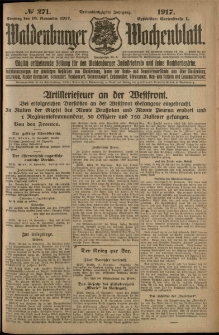 Waldenburger Wochenblatt, Jg. 63, 1917, nr 271