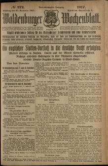 Waldenburger Wochenblatt, Jg. 63, 1917, nr 272