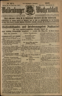 Waldenburger Wochenblatt, Jg. 63, 1917, nr 274