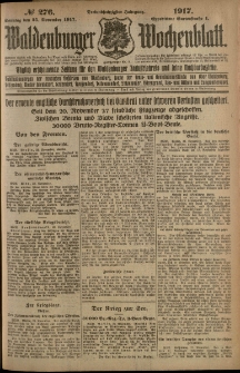 Waldenburger Wochenblatt, Jg. 63, 1917, nr 276