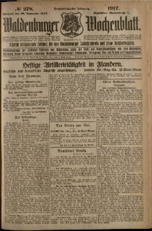 Waldenburger Wochenblatt, Jg. 63, 1917, nr 278