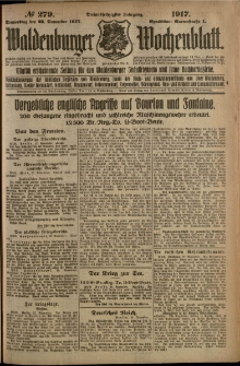 Waldenburger Wochenblatt, Jg. 63, 1917, nr 279