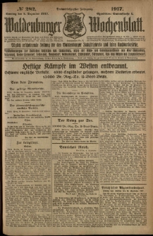 Waldenburger Wochenblatt, Jg. 63, 1917, nr 282