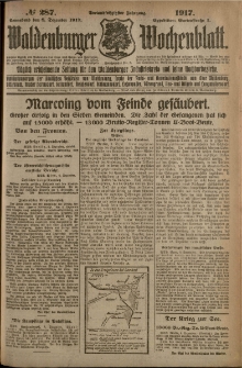 Waldenburger Wochenblatt, Jg. 63, 1917, nr 287