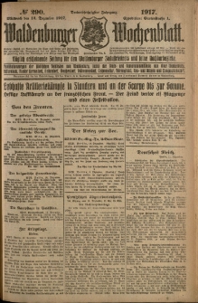 Waldenburger Wochenblatt, Jg. 63, 1917, nr 290