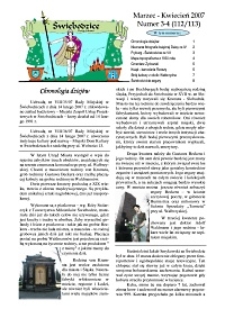 Świebodzice - Dzieje Miasta, 2007, nr 3/4 (112/113) [Dokument elektroniczny]